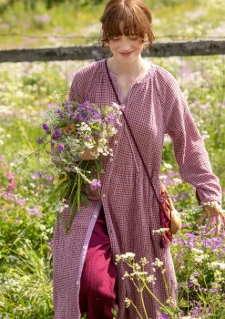 Hot Gudrun Sjödén Kleid Ottilia Aus Bio-Baumwollgewebe flieder