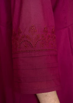 Hot Gudrun Sjödén Kleid Tjärn Aus Bio-Baumwollgewebe traube
