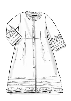 Hot Gudrun Sjödén Kleid Tjärn Aus Bio-Baumwollgewebe traube