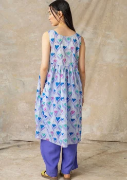 Sale Gudrun Sjödén Kleid Öst Aus Bio-Baumwollgewebe vergissmeinnicht