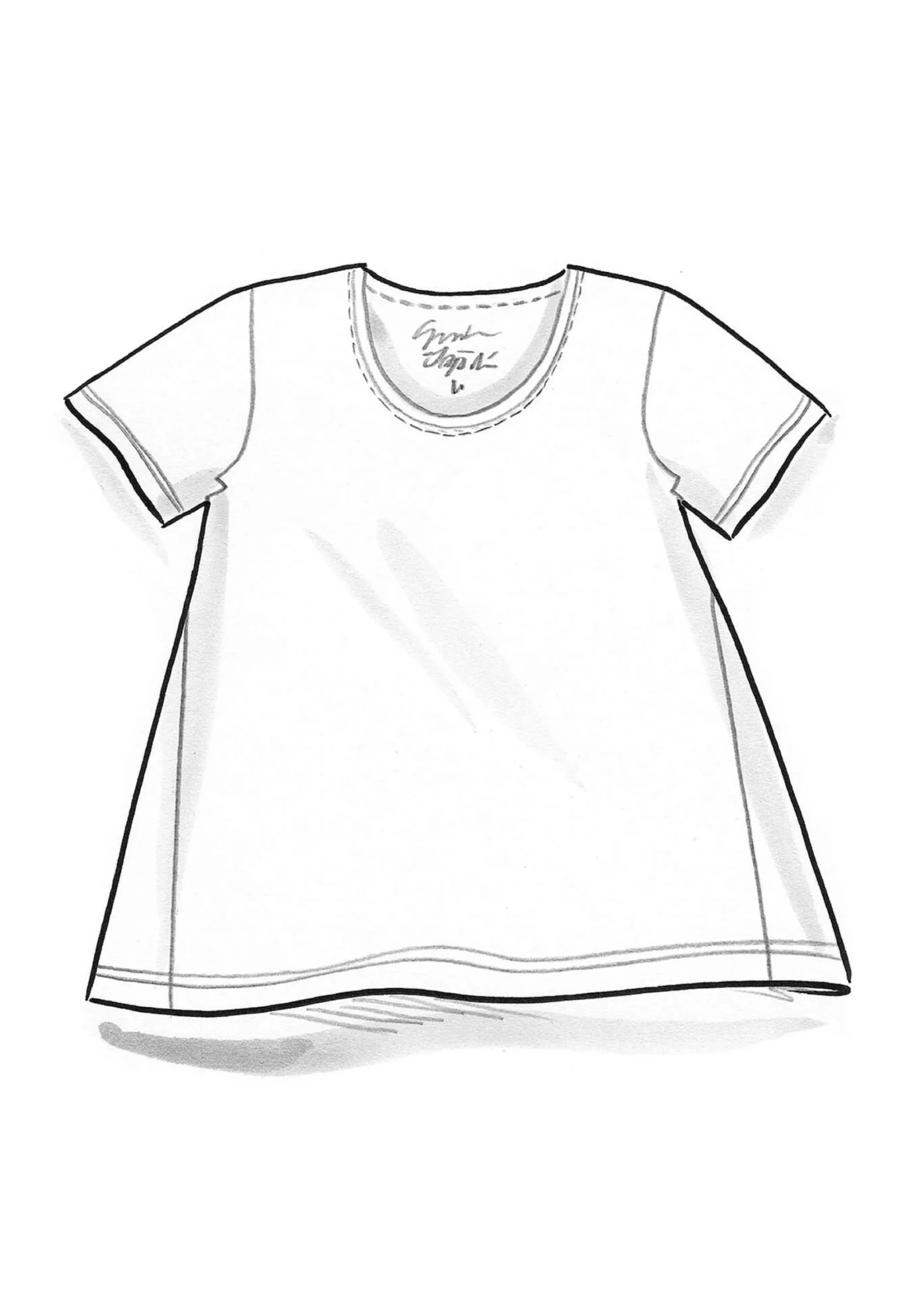 Gudrun Sjödén Kurzarmshirt Billie Aus Bio-Baumwolle/Modal kupfer