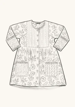 Hot Gudrun Sjödén Künstlerbluse Amber Aus Bio-Baumwolle lupine
