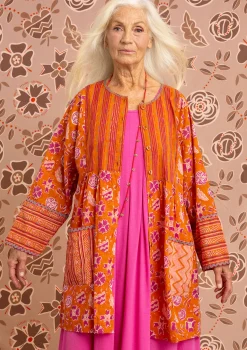 Sale Gudrun Sjödén Künstlerbluse Amber Aus Bio-Baumwolle masala