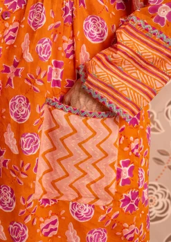 Sale Gudrun Sjödén Künstlerbluse Amber Aus Bio-Baumwolle masala