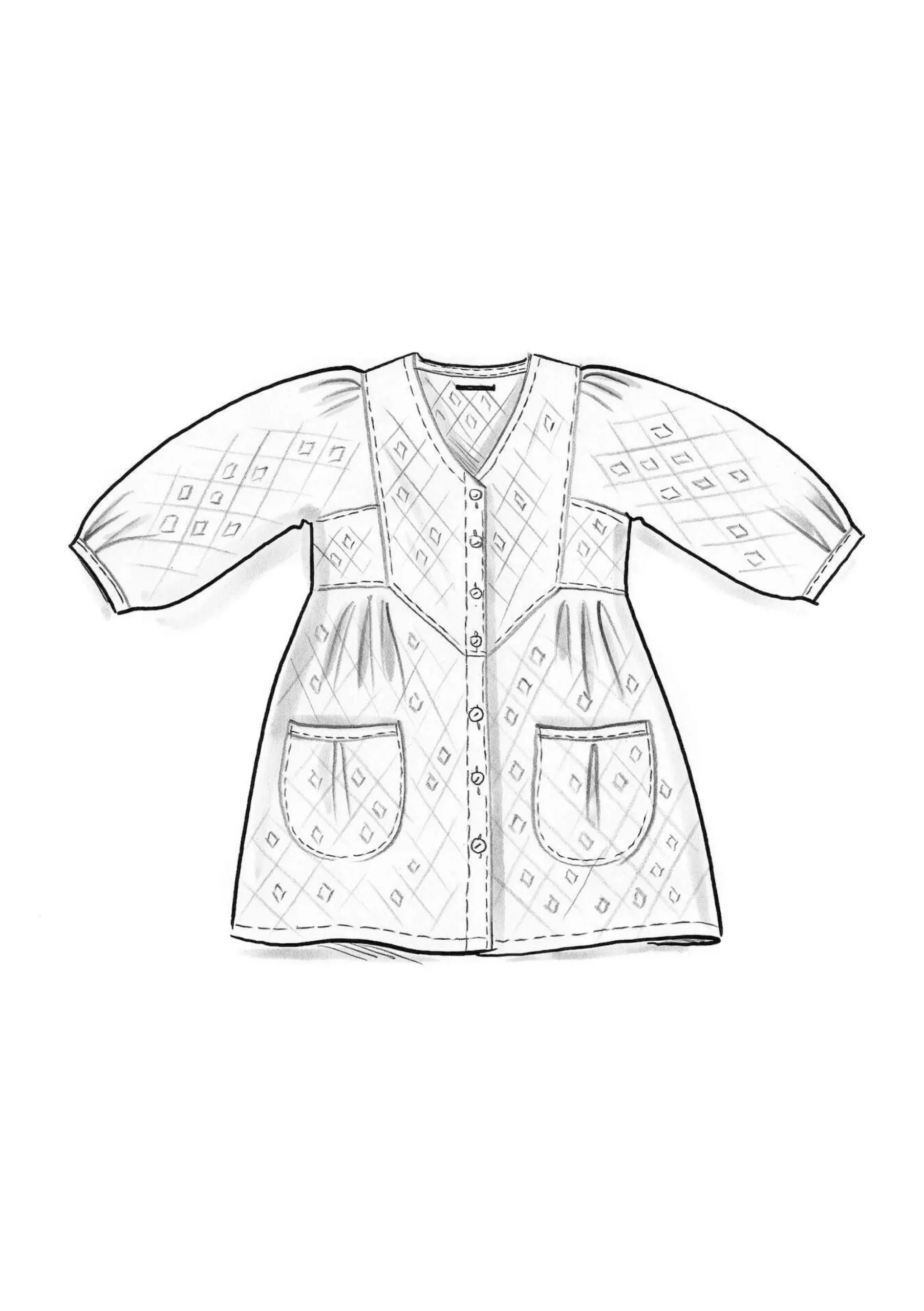 Best Gudrun Sjödén Künstlerbluse Aus Bio-Baumwollgewebe limettengrün