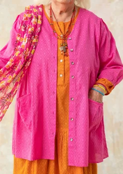 Online Gudrun Sjödén Künstlerbluse Aus Bio-Baumwollgewebe hibiskus