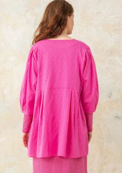 Online Gudrun Sjödén Künstlerbluse Aus Bio-Baumwollgewebe hibiskus