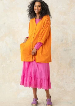 Sale Gudrun Sjödén Künstlerbluse Aus Bio-Baumwollgewebe masala