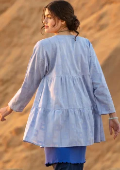 Sale Gudrun Sjödén Künstlerbluse Cirrus Aus Bio-Baumwolle lavendel