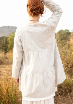 Hot Gudrun Sjödén Künstlerbluse Cirrus Aus Bio-Baumwolle ungebleicht