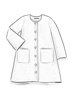 Sale Gudrun Sjödén Langstrickjacke Aus Gefilzter Bio-Wolle petrol