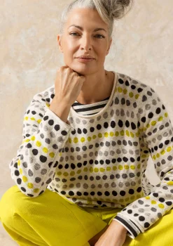 Discount Gudrun Sjödén Lieblingspullover Abby Aus Bio-/Recycling-Baumwolle ungefärbt-gemustert