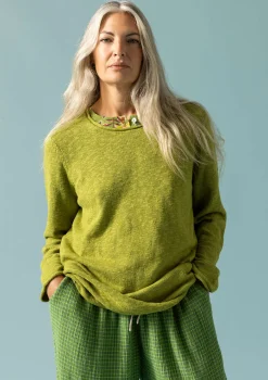 Online Gudrun Sjödén Lieblingspullover Abby Aus Bio-/Recycling-Baumwolle hellkräutergrün