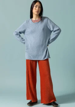 Clearance Gudrun Sjödén Lieblingspullover Abby Aus Bio-/Recycling-Baumwolle taubenblau