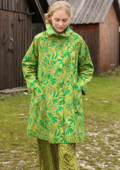 Hot Gudrun Sjödén Mantel Kaprifol Aus Bio-Baumwolle hellkräutergrün
