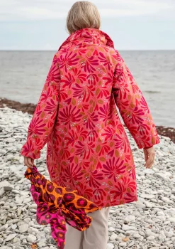 Discount Gudrun Sjödén Mantel Kaprifol Aus Bio-Baumwolle koralle