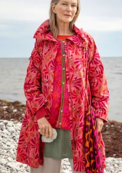 Discount Gudrun Sjödén Mantel Kaprifol Aus Bio-Baumwolle koralle