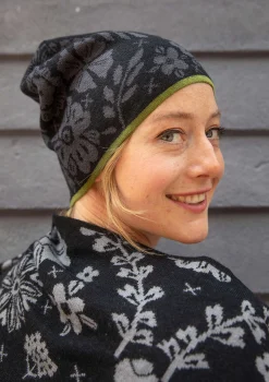 Gudrun Sjödén Mütze Jurta Aus Wolle/Lyocell schwarz