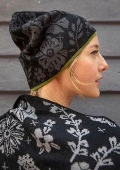 Gudrun Sjödén Mütze Jurta Aus Wolle/Lyocell schwarz