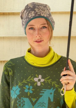 New Gudrun Sjödén Mütze Jurta Aus Wolle/Lyocell hellsand