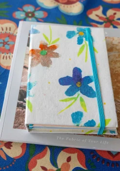 Clearance Gudrun Sjödén Notizbuch Brush Aus Papier Mit Stoffbezogenem Einband weiß