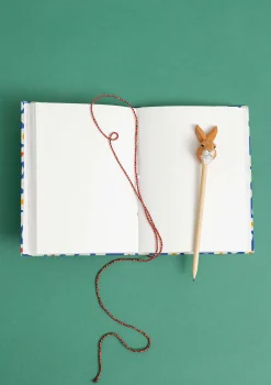 Gudrun Sjödén Notizbuch Runa Aus Papier Mit Stoffbezogenem Einband tiefblau