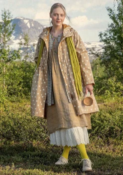 New Gudrun Sjödén Parka Francis Aus Bio-Baumwollgewebe hafer-gemustert