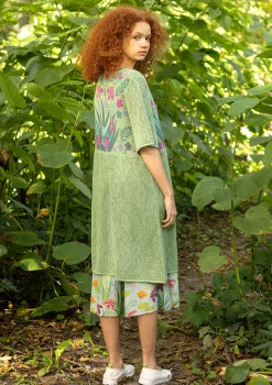 Discount Gudrun Sjödén Pointelle-Strickjacke Iris Aus Leinen/Recycling-Baumwolle staubgrün