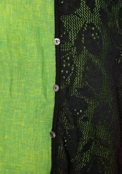 Online Gudrun Sjödén Pointelle-Strickjacke Luisa Aus Leinen/Recycling-Baumwolle schwarz