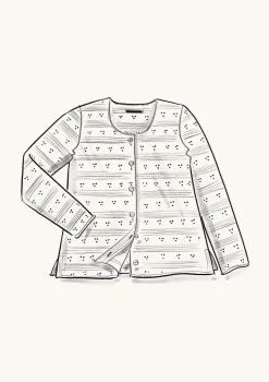 Gudrun Sjödén Pointelle-Strickjacke feder