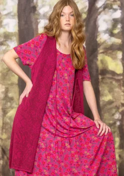 Discount Gudrun Sjödén Pointelle-Strickweste Fröjda Aus Bio-Baumwolle alpenveilchen