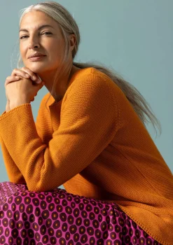 Sale Gudrun Sjödén Pullover Aus Recycling-Baumwolle masala