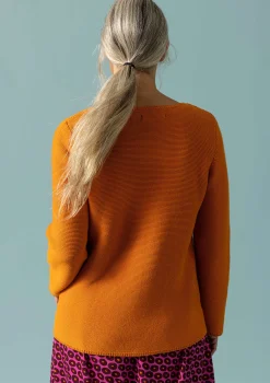 Sale Gudrun Sjödén Pullover Aus Recycling-Baumwolle masala