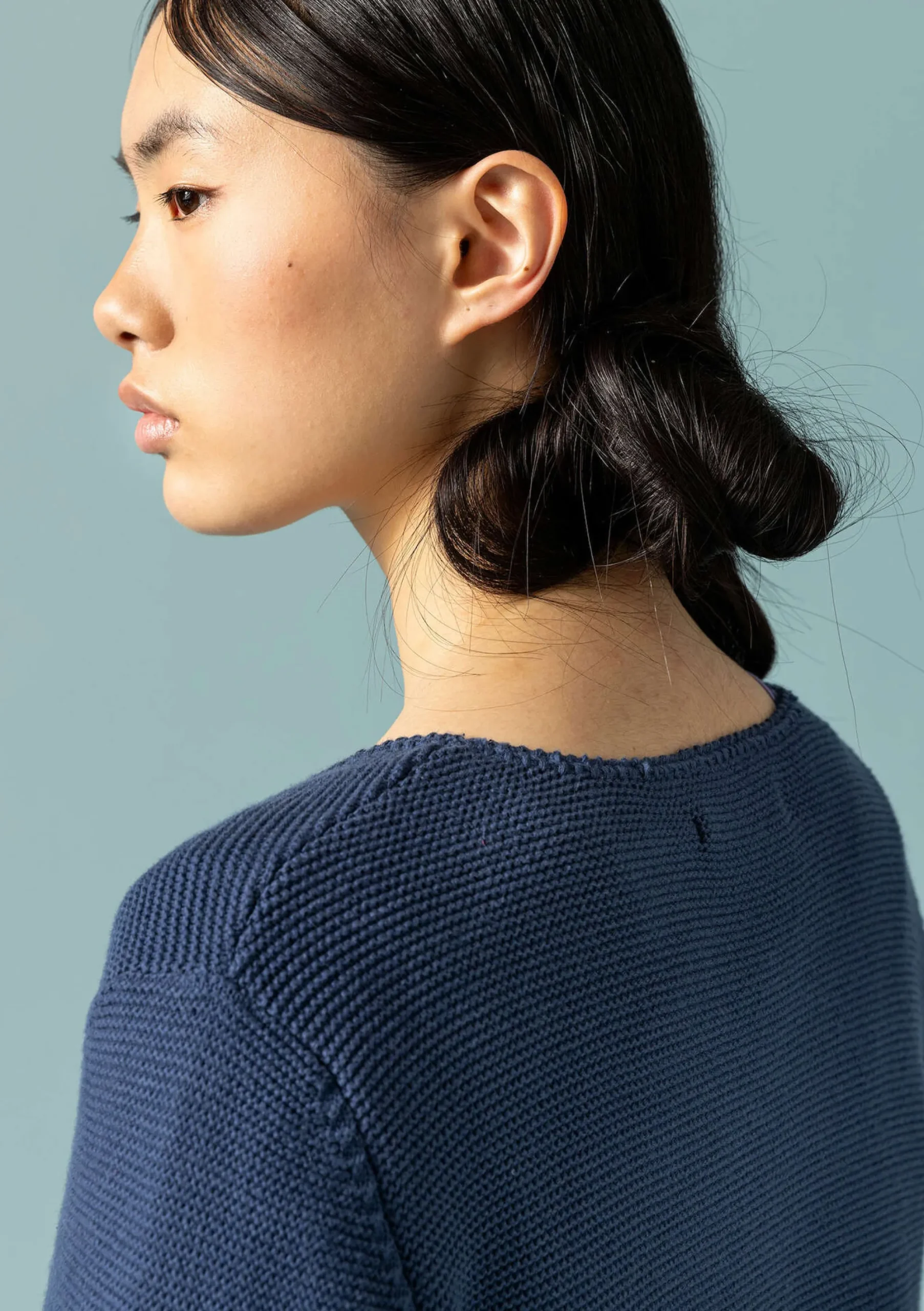 Sale Gudrun Sjödén Pullover Aus Recycling-Baumwolle indigo