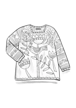 Gudrun Sjödén Pullover Birdie Aus Bio-/Recycling-Baumwolle mildes blau