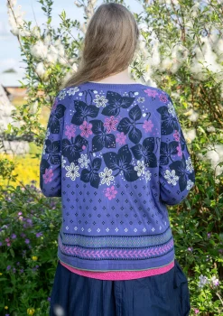 Clearance Gudrun Sjödén Pullover Blåsippa Aus Bio-/Recycling-Baumwolle blauglöckchen