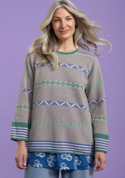 Best Gudrun Sjödén Pullover Shoko Aus Bio-Baumwolle graureiher