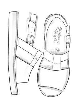Gudrun Sjödén Sandalen Aus Nubukleder limettengrün