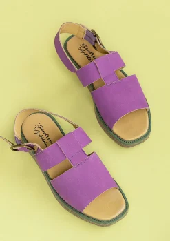 Gudrun Sjödén Sandalen Aus Nubukleder mittsommerblumen