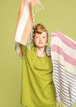 Hot Gudrun Sjödén Schal Ella Aus Leinen multi