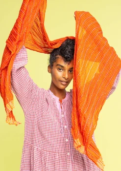 Best Gudrun Sjödén Schal Lillian Aus Bio-Baumwolle kupfer