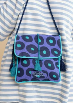 Sale Gudrun Sjödén Schultertasche Billie Aus Bio-Baumwolle himmelblau