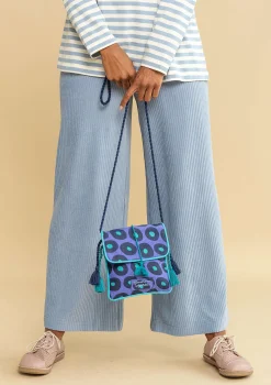 Sale Gudrun Sjödén Schultertasche Billie Aus Bio-Baumwolle himmelblau