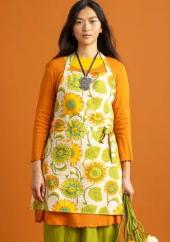 Best Gudrun Sjödén Schürze Sunflower Aus Bio-Baumwolle/Leinen hellsand
