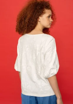 Best Gudrun Sjödén Shirt Eva Aus Bio-Baumwolle halbgebleicht