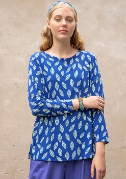 Outlet Gudrun Sjödén Shirt Långvik Aus Bio-Baumwolle/Modal lupine
