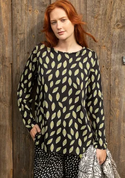 Online Gudrun Sjödén Shirt Långvik Aus Bio-Baumwolle/Modal schwarz