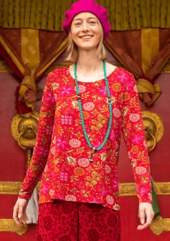 Outlet Gudrun Sjödén Shirt Mongolia Aus Lyocell/Elasthan tomate