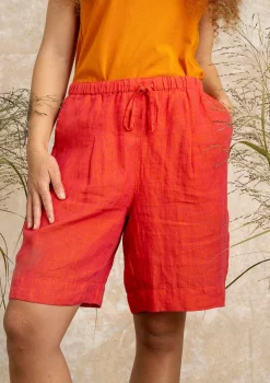 Discount Gudrun Sjödén Shorts Aus Leinengewebe radieschen