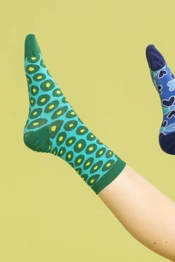 Hot Gudrun Sjödén Socken Billie Aus Bio-Baumwolle aqua